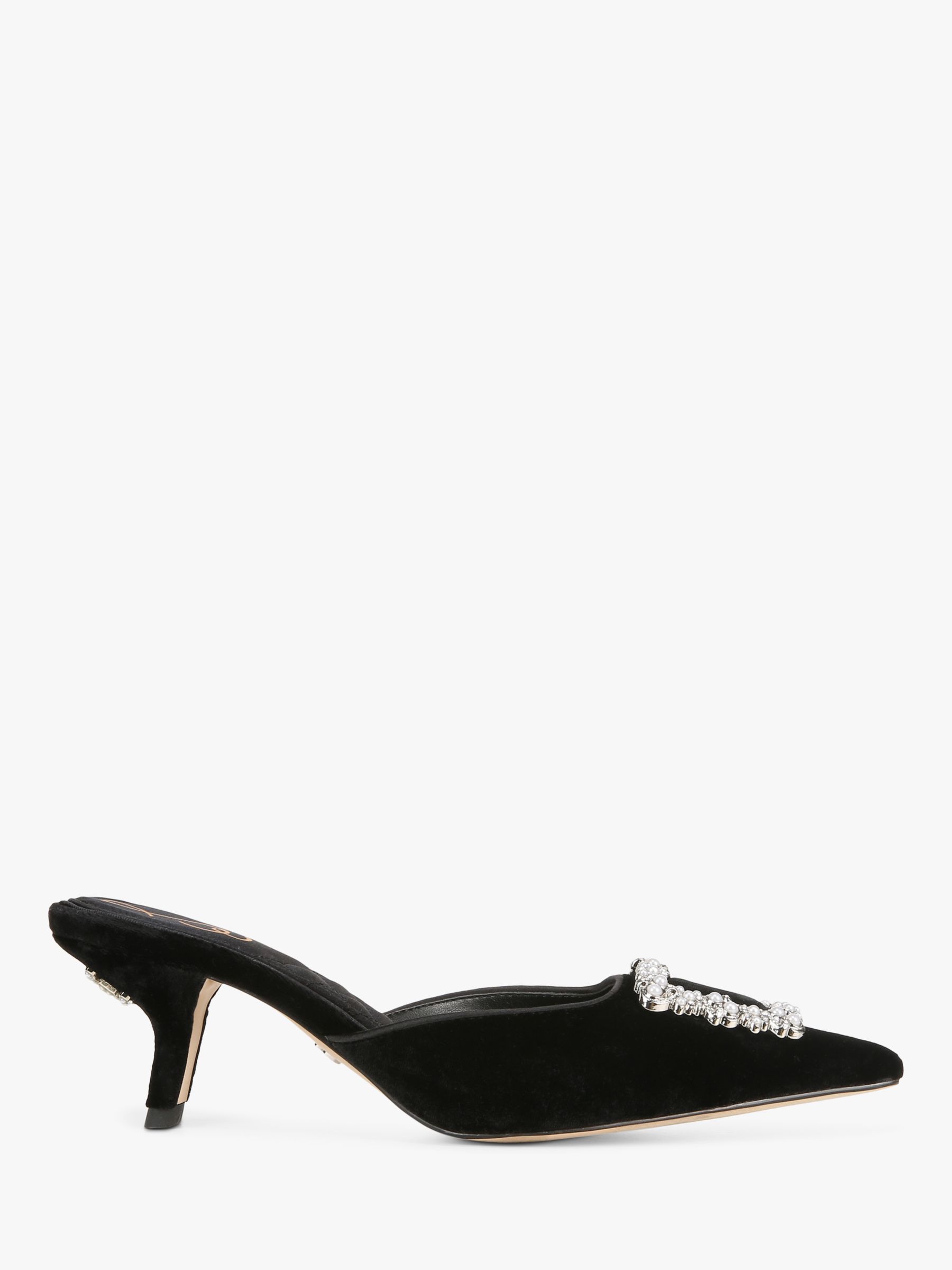 Sam edelman black clearance and white heels