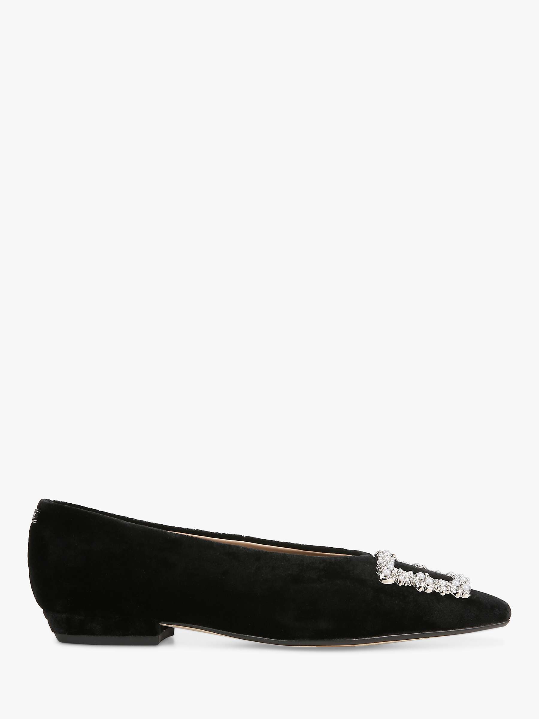 Buy Sam Edelman Janina Luster Ballet Flats, Black Online at johnlewis.com