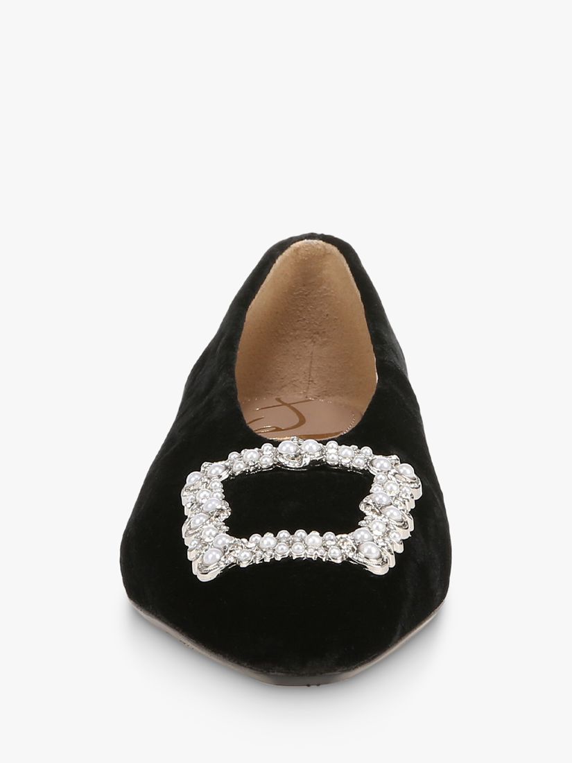 Sam Edelman Janina Luster Ballet Flats Black at John Lewis Partners