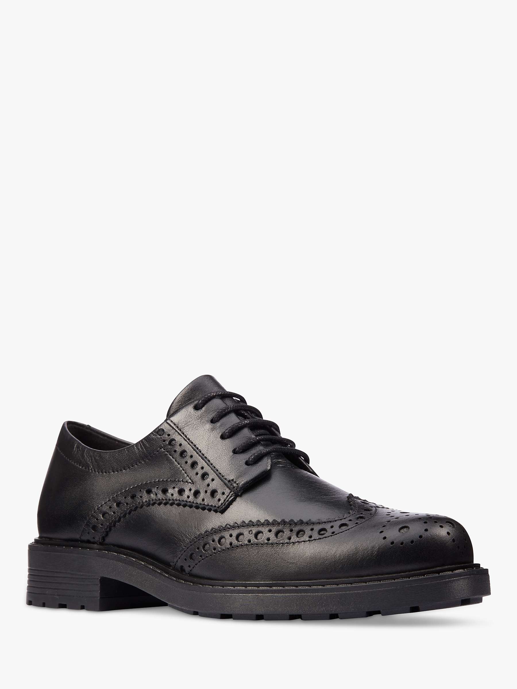 Buy Clarks Orinoco 2 Limit Leather Brogues, Black Online at johnlewis.com