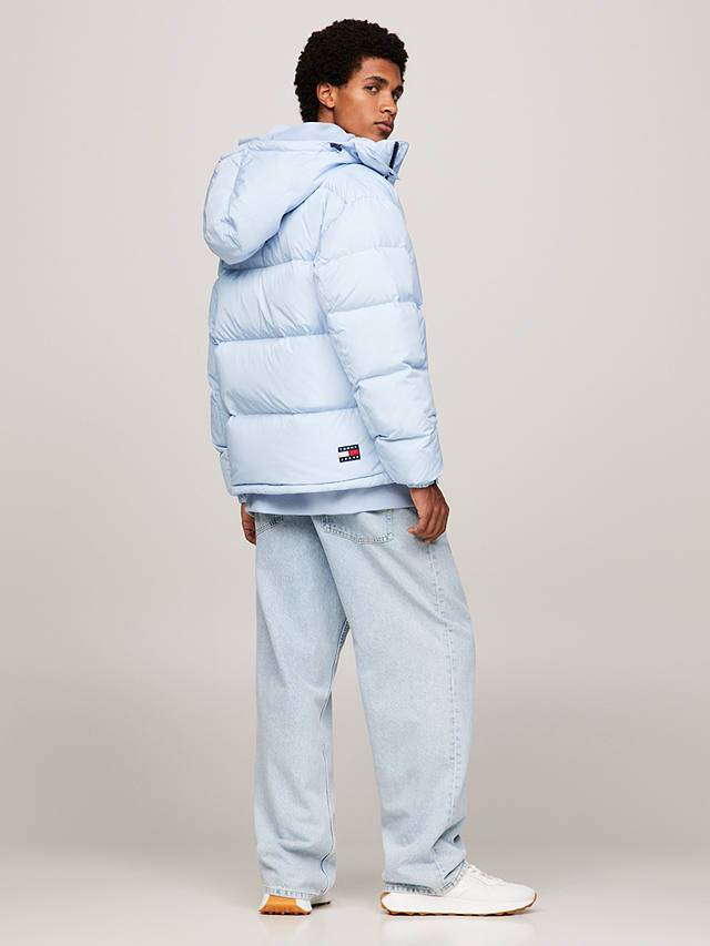 Tommy Jeans Alaska Puffer Jacket, Chambray Blue at John Lewis & Partners