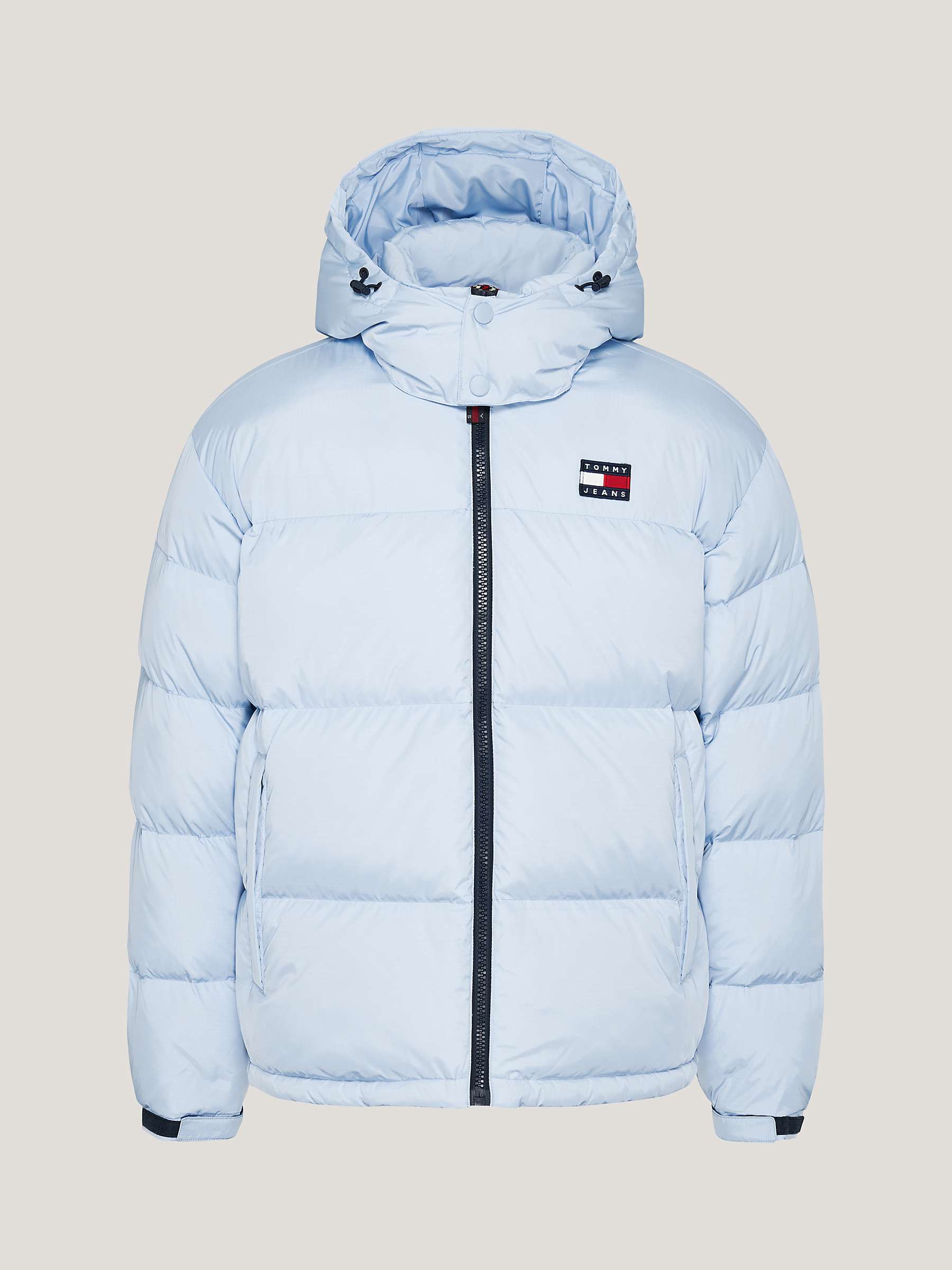 Tommy Jeans Alaska Puffer Jacket, Chambray Blue at John Lewis & Partners