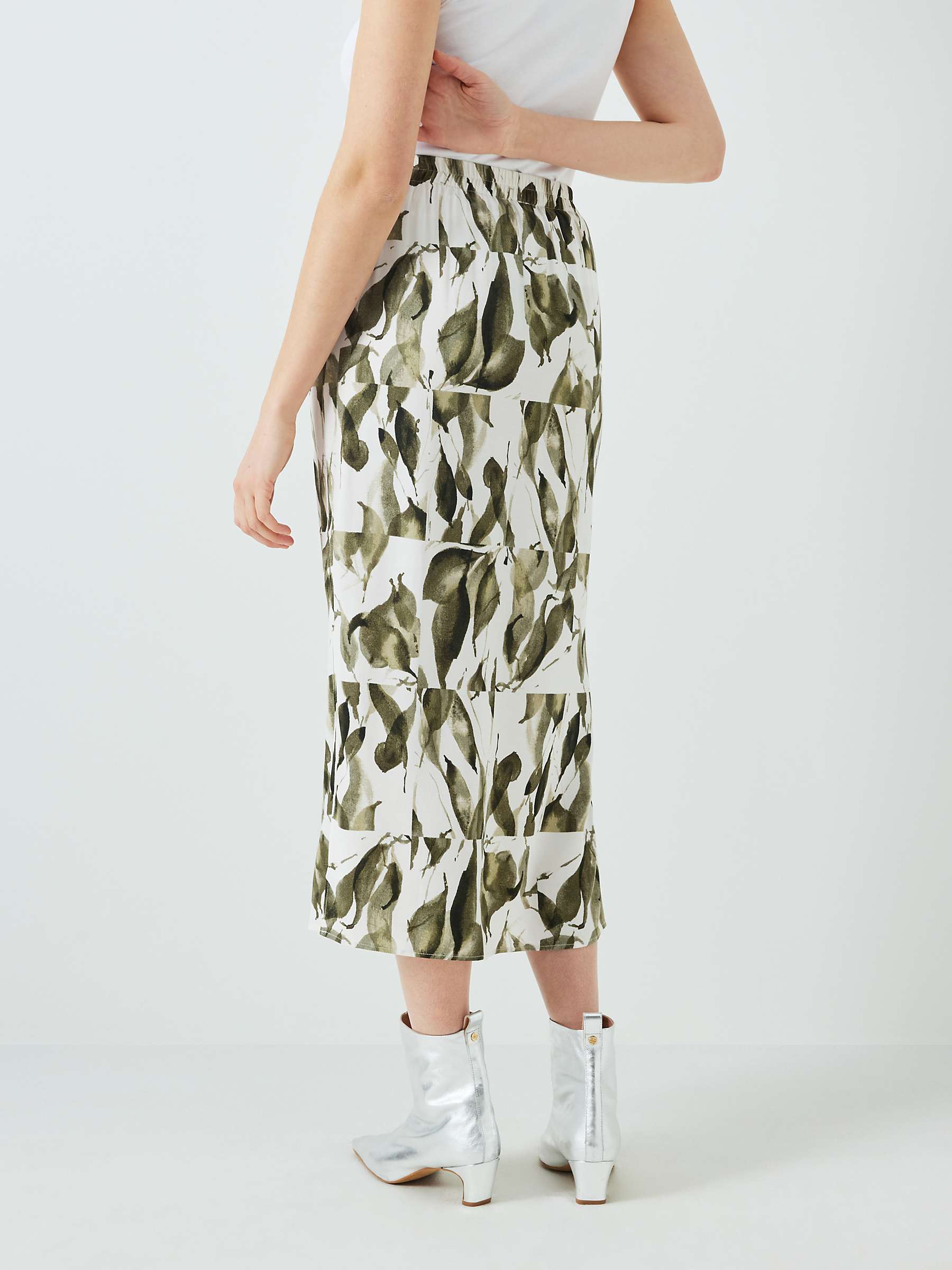 Buy John Lewis Spliced Leaf Midi Skirt Online at johnlewis.com