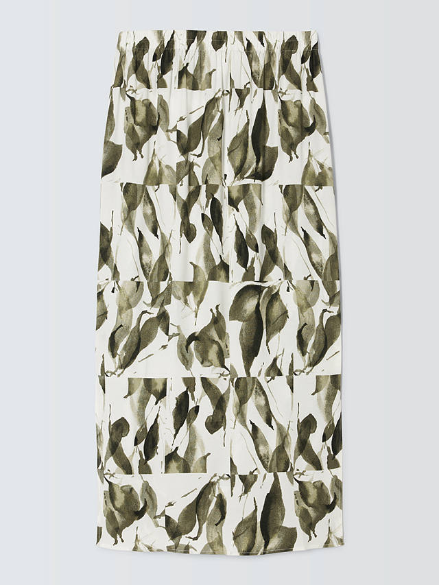 John Lewis Spliced Leaf Midi Skirt