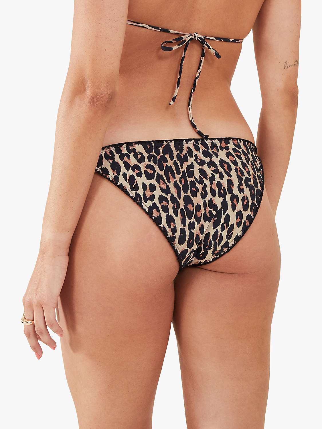 Buy Accessorize Leopard Tie Side Bikini Brief, Multi Online at johnlewis.com