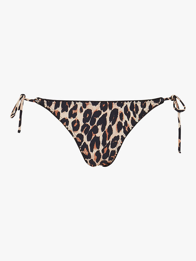 Accessorize Leopard Tie Side Bikini Brief, Multi