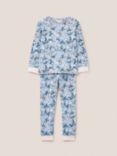 White Stuff Kids' Jungle Jigsaw Printed Pyjama Set, Grey