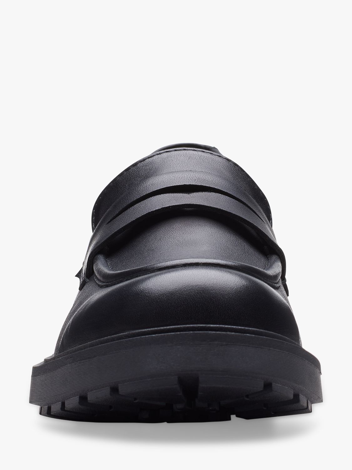 Clarks Orinoco 2 Penny Leather Loafers, Black at John Lewis & Partners
