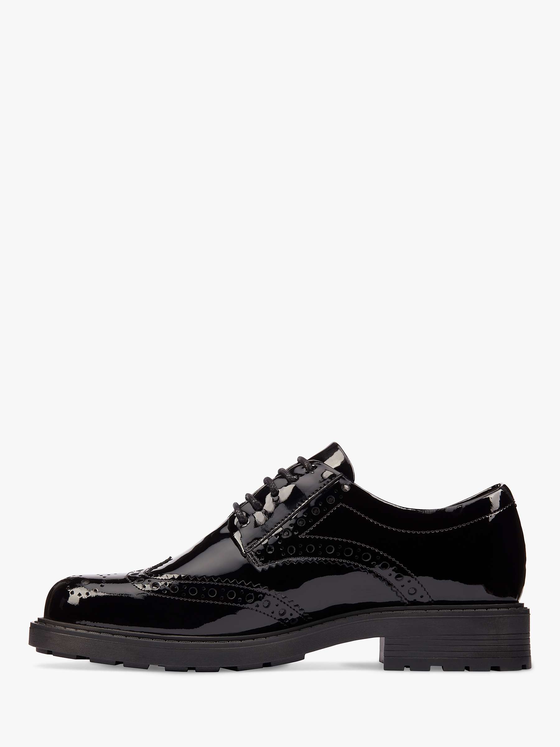 Buy Clarks Orinoco 2 Limit Patent Leather Brogues, Black Online at johnlewis.com