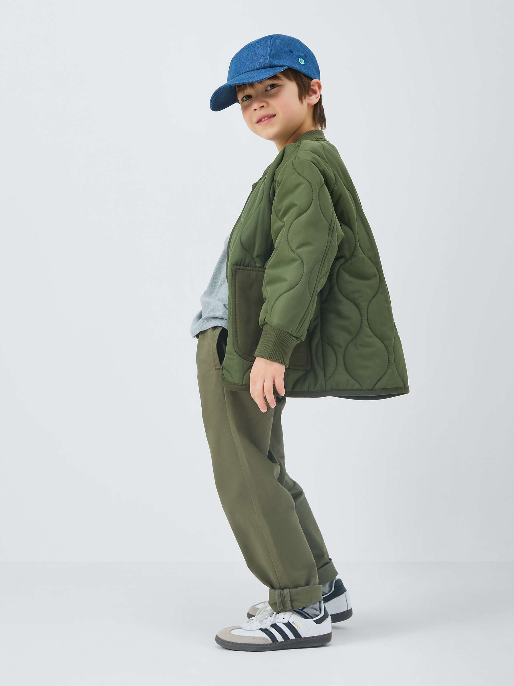Buy John Lewis Kids' Straight Fit Turn Up Chino Trousers Online at johnlewis.com