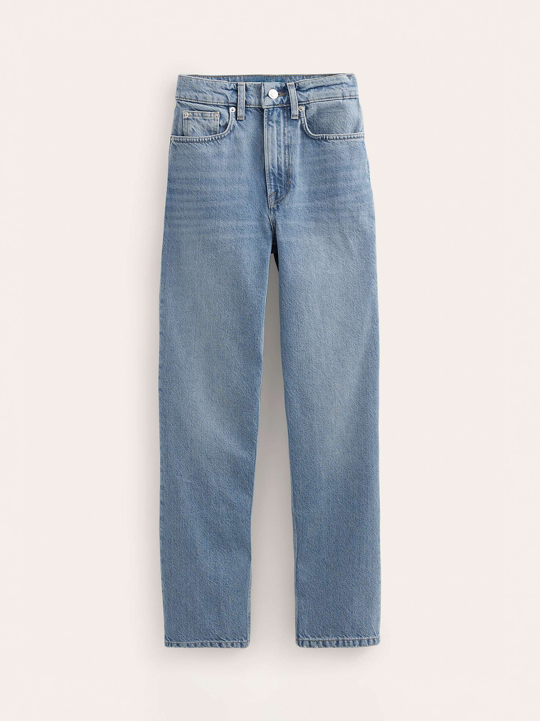 Buy Boden Mid-Rise Tapered Jeans, Light Mid Vintage Online at johnlewis.com