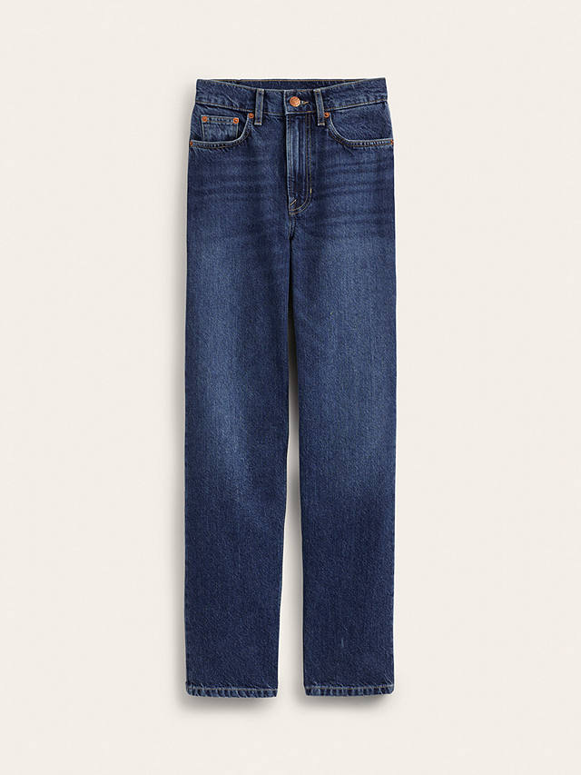 Boden Mid-Rise Tapered Jeans, Dark Vintage