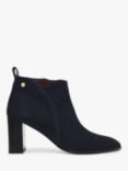 Radley Tulip Street Curve Suede Block Heel Boots, Ink