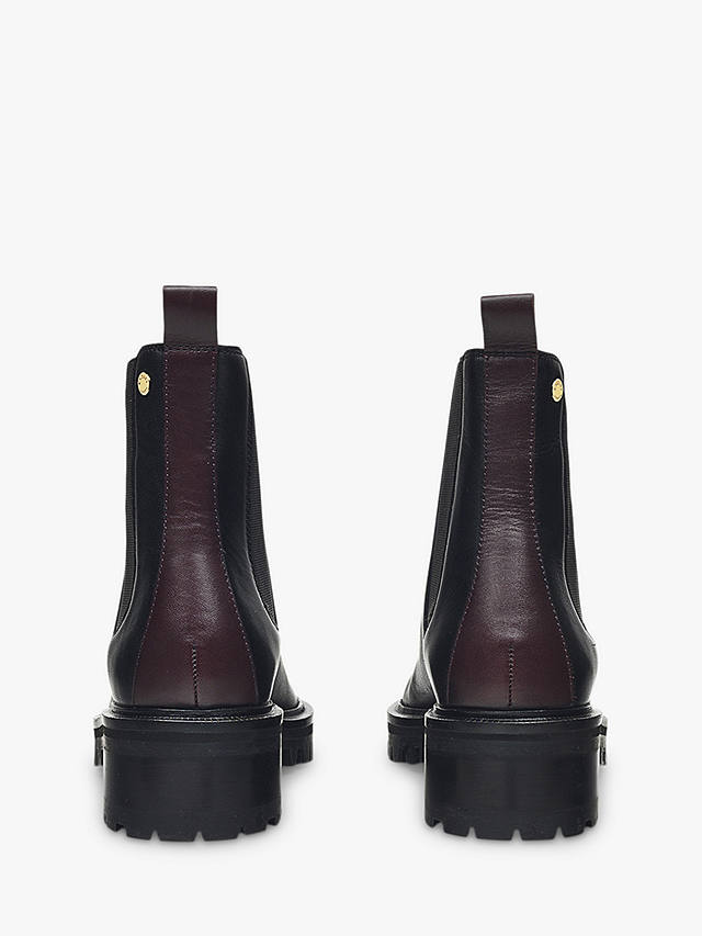 Radley Keystone Crescent 2.0 Chunky Leather Chelsea Boots, Black