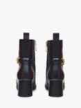 Radley Cavendish Close Chunky Chain Block Heel Boots, Dark Cherry