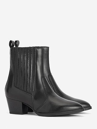 Barbour Elsa Chelsea Leather Boots, Black