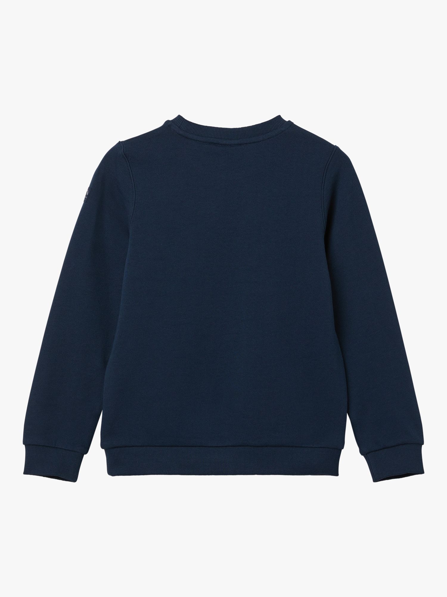 Polarn O. Pyret Kids' Organic Cotton Scandi Town Print Sweatshirt, Blue ...