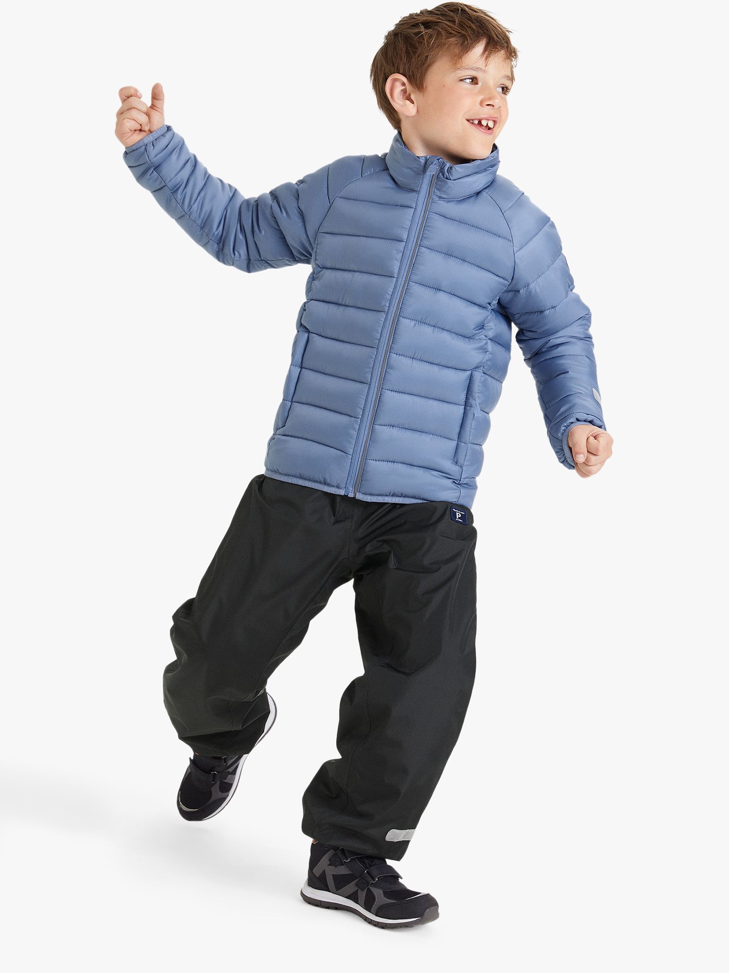Buy Polarn O. Pyret Kids' Padded Jacket, Blue Online at johnlewis.com