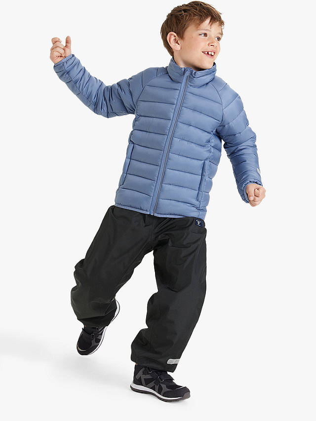 Polarn O. Pyret Kids' Padded Jacket, Blue at John Lewis & Partners