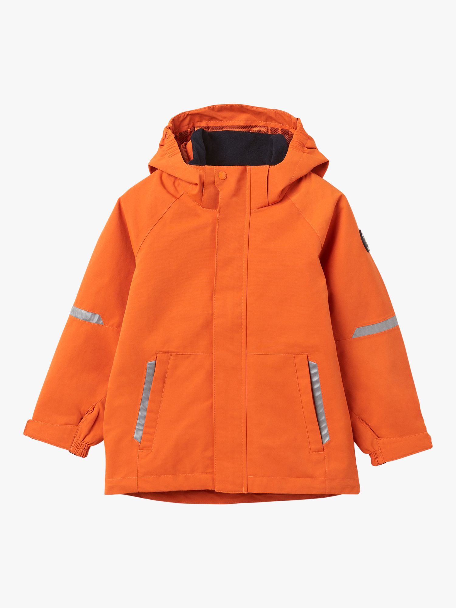 Polarn O. Pyret Kids' Waterproof Shell Coat, Orange at John Lewis ...