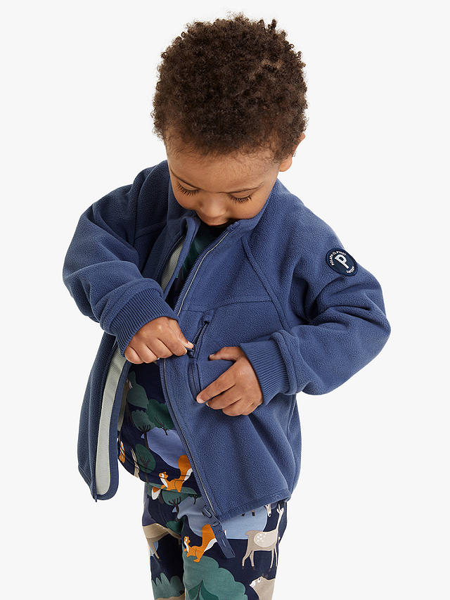 Polarn O. Pyret Kids' Fleece Jacket, Blue