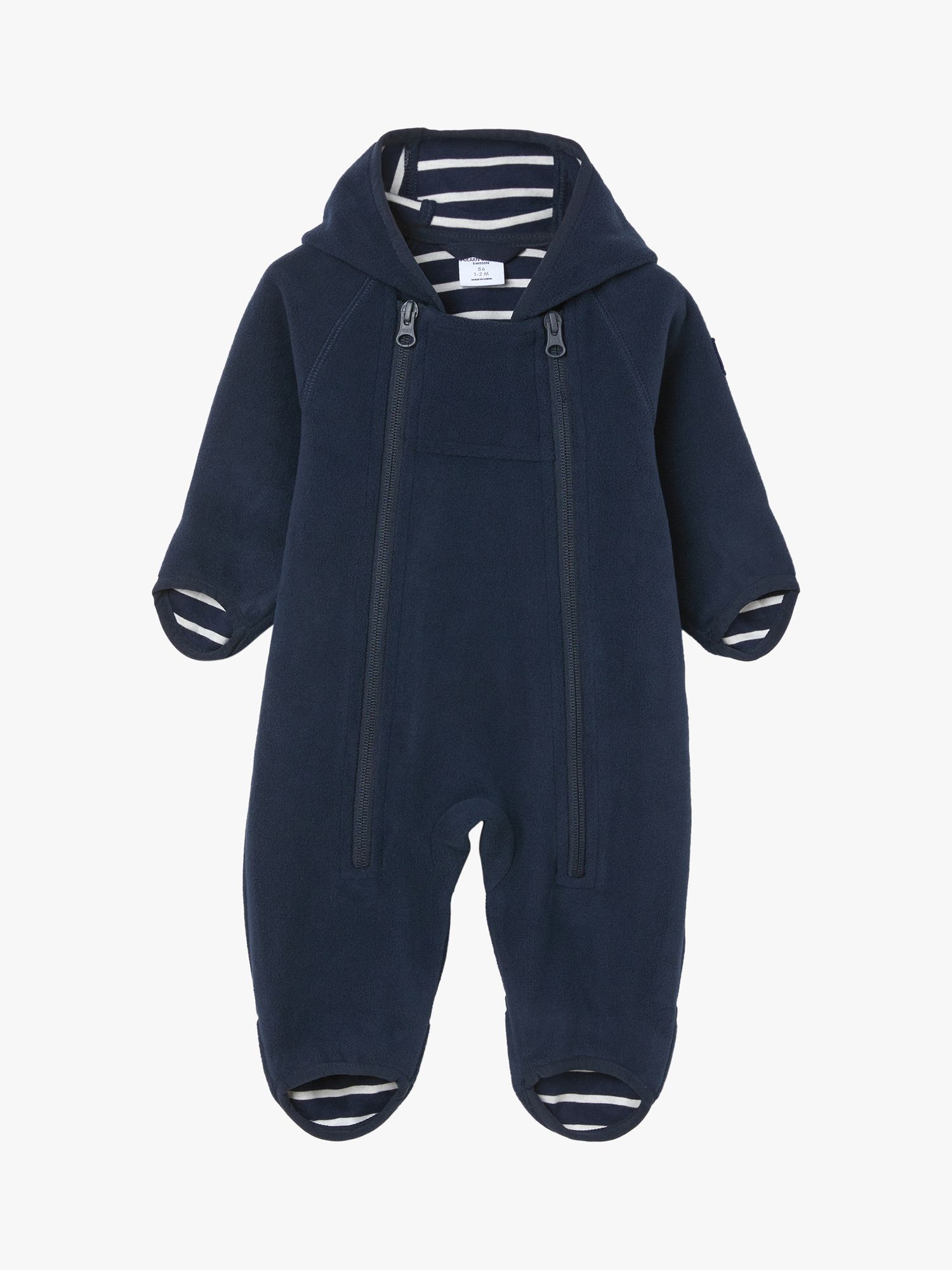 Buy Polarn O. Pyret Baby Fleece Snowsuit, Blue Online at johnlewis.com
