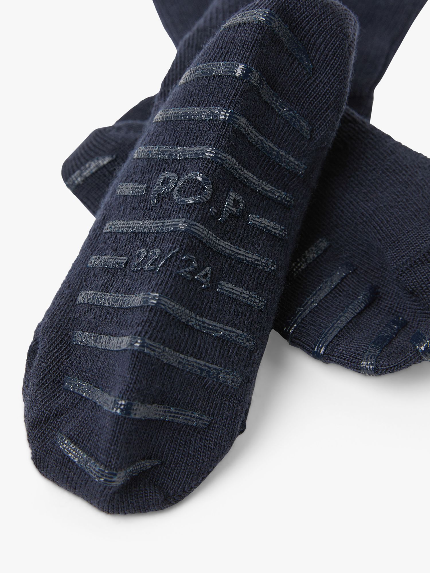 Buy Polarn O. Pyret Kids' Merino Wool Blend Roll Top Socks, Blue Online at johnlewis.com