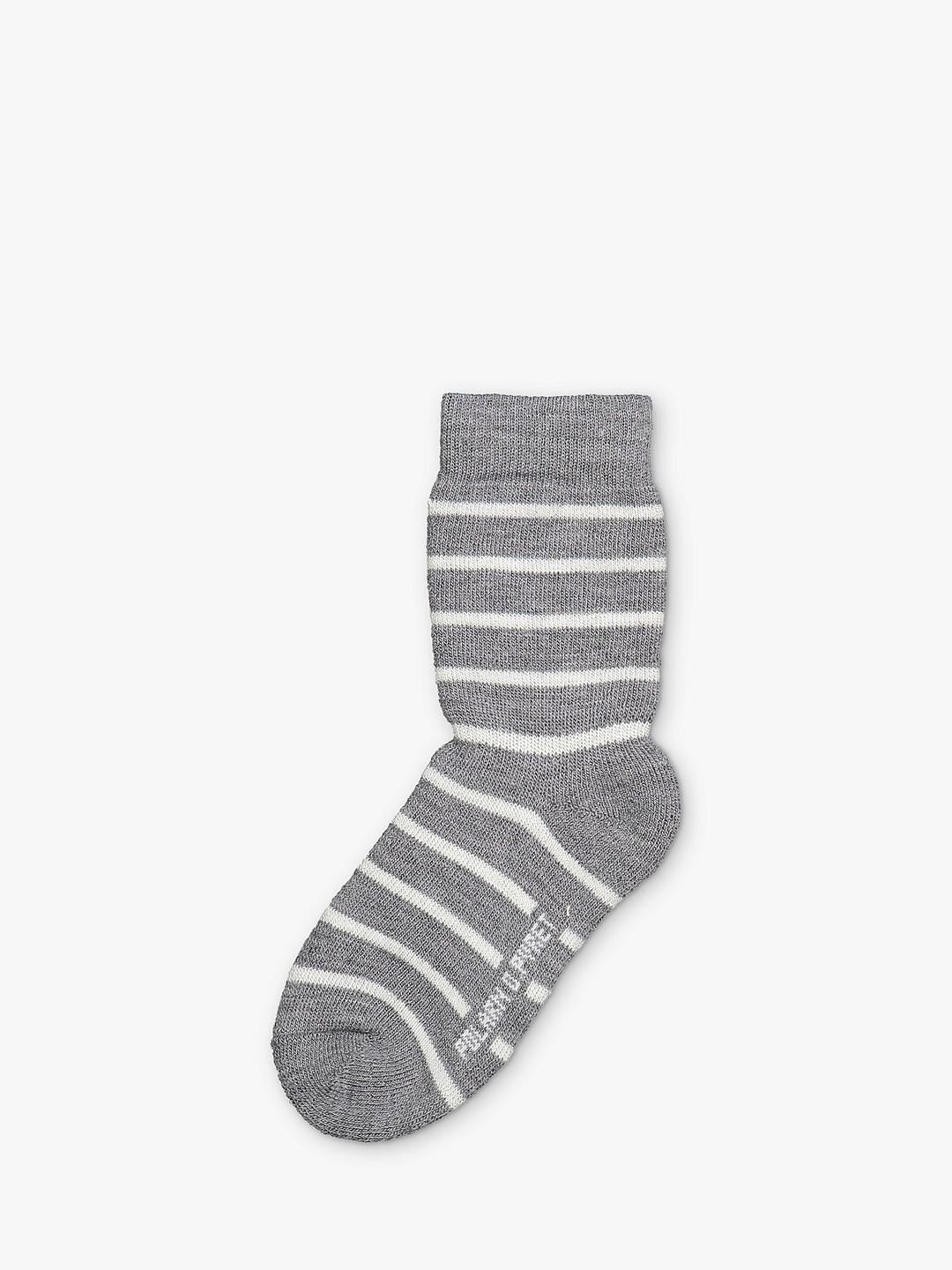 Polarn O. Pyret Kids' Terry Wool Socks, Grey