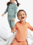 Polarn O. Pyret Kids' GOTS Organic Cotton Long Sleeve Stripe Top