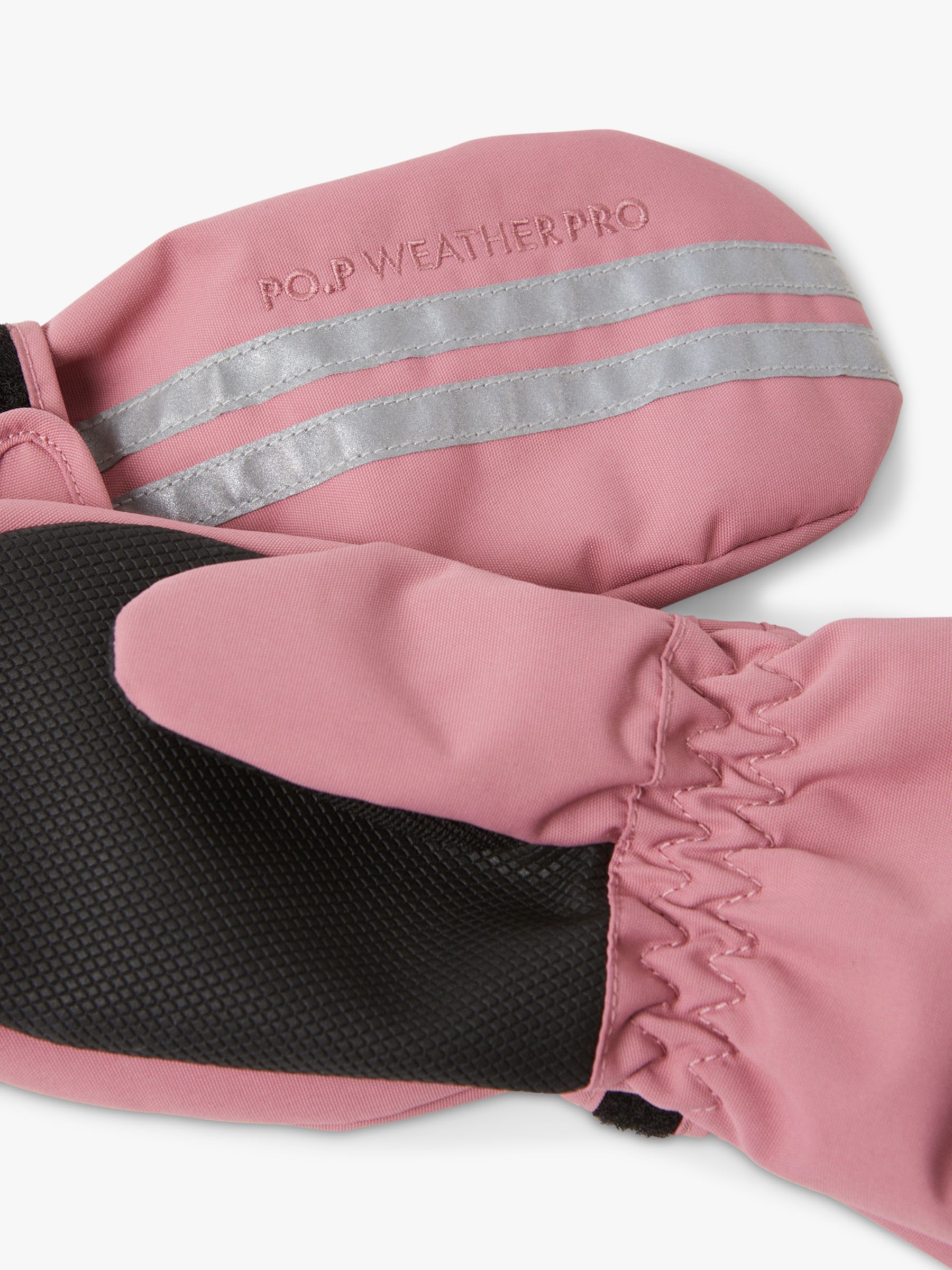 Buy Polarn O. Pyret Kids' Windproof & Waterproof Shell Mittens, Pink Online at johnlewis.com