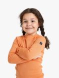Polarn O. Pyret Kids' Merino Wool Long Sleeve Top, Orange