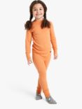 Polarn O. Pyret Kids' Merino Wool Long Sleeve Top, Orange