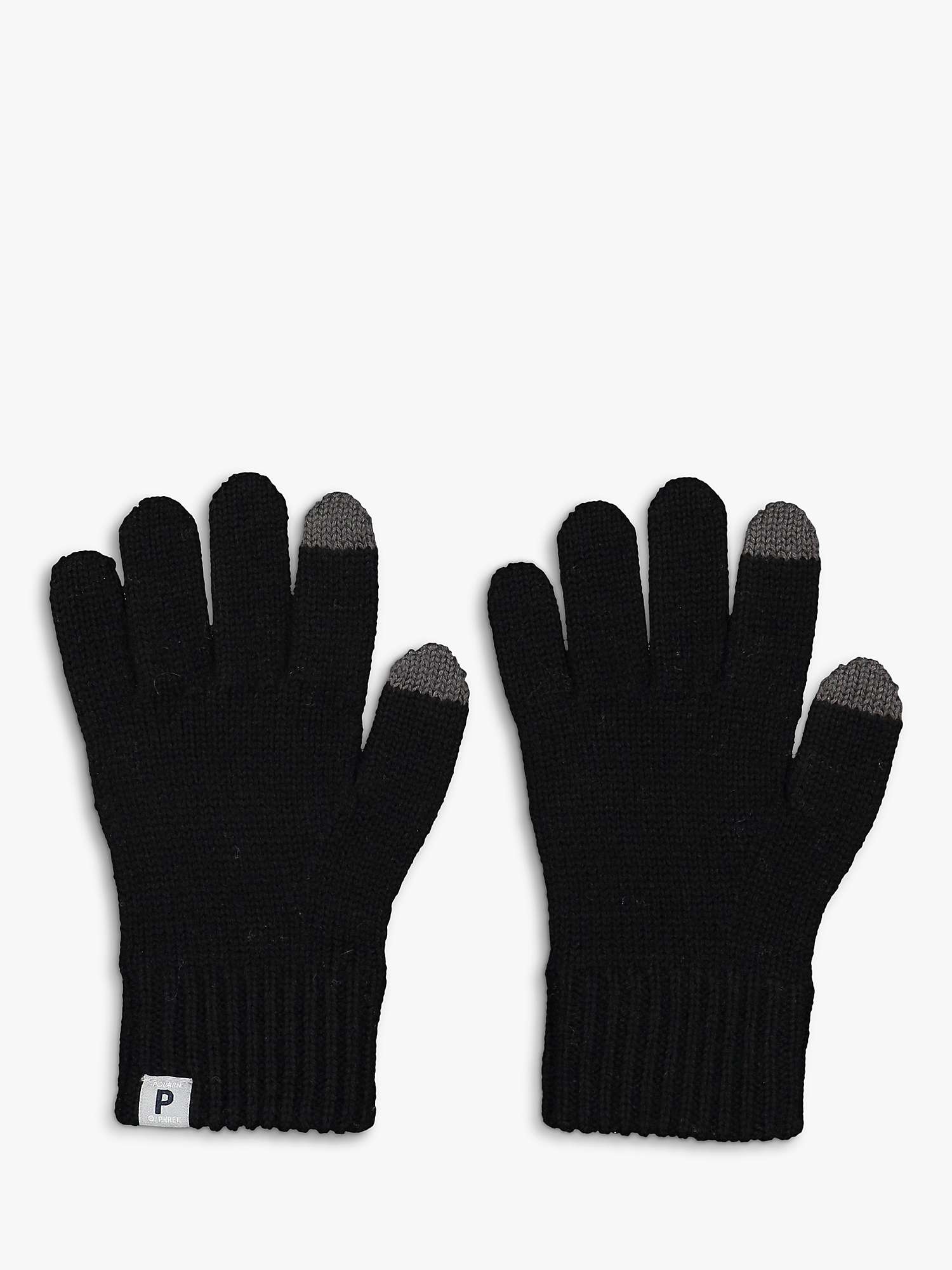 Buy Polarn O. Pyret Kids' Wool Touch Gloves, Black Online at johnlewis.com