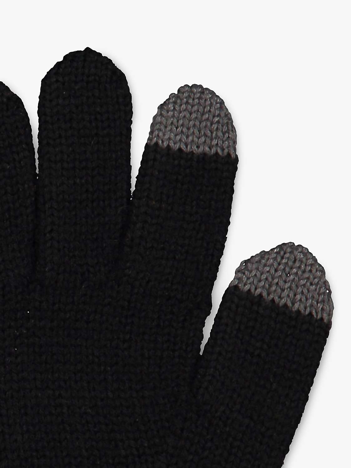 Buy Polarn O. Pyret Kids' Wool Touch Gloves, Black Online at johnlewis.com