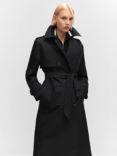 Mango Chicago Waterproof Double Breasted Trench Coat