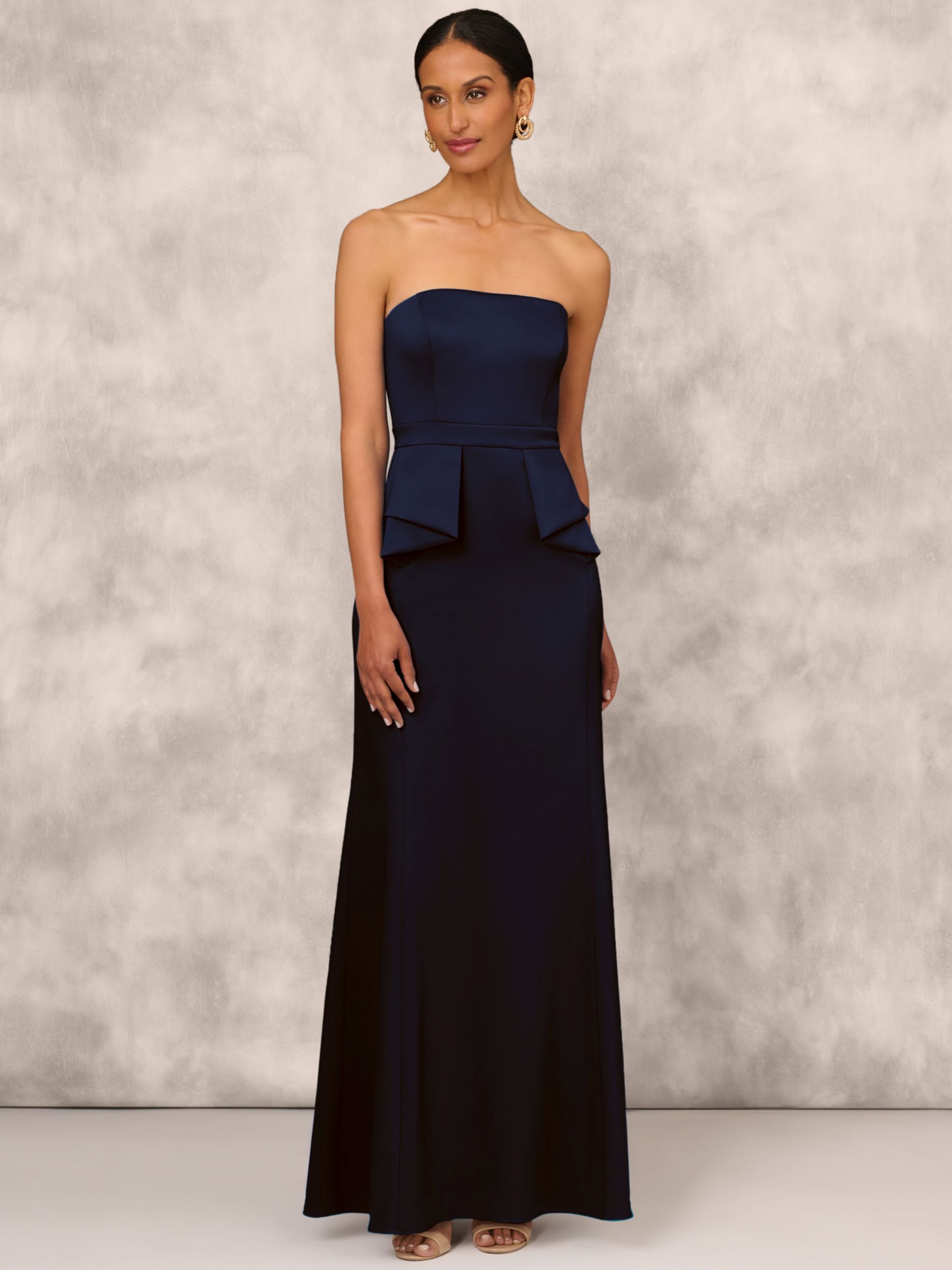 Ever New strapless column maxi dress in electric blue