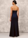 Aidan Mattox by Adrianna Papell Stretch Mikado Strapless Maxi Dress, Navy