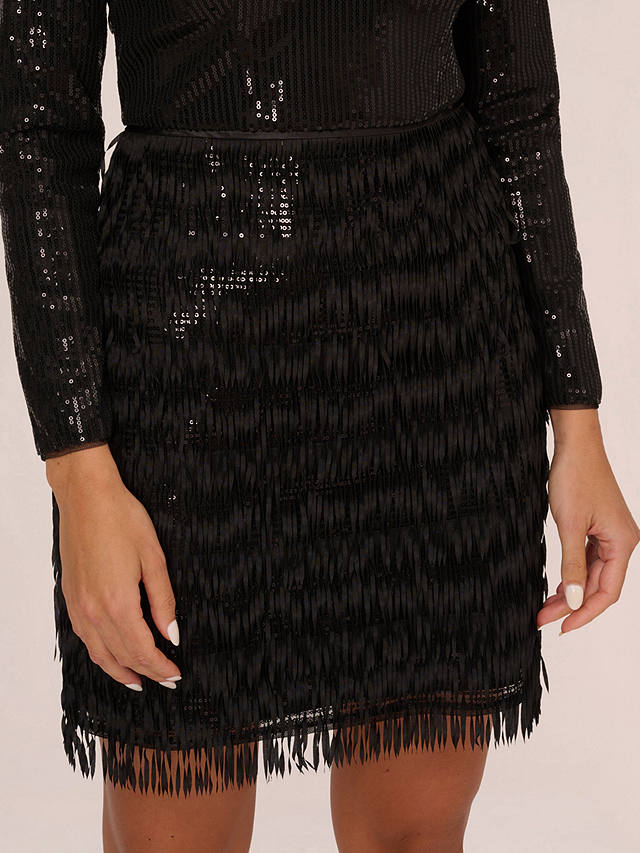 Aidan by Adrianna Papell Sequin Mini Cocktail Dress, Black