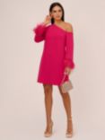 Adrianna Papell Aidan by Adrianna Papell Knit Crepe Cocktail Dress, Bright Rose
