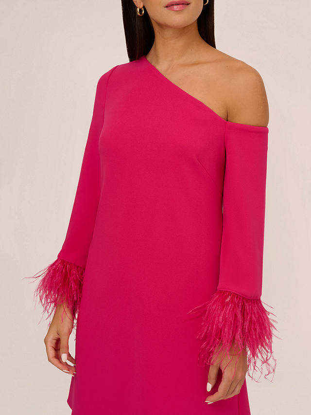Adrianna Papell Aidan by Adrianna Papell Knit Crepe Cocktail Dress, Bright Rose
