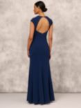 Adrianna Papell Aidan Mattox by Adrianna Papell Cap Sleeve Gown, Twilight, Twilight