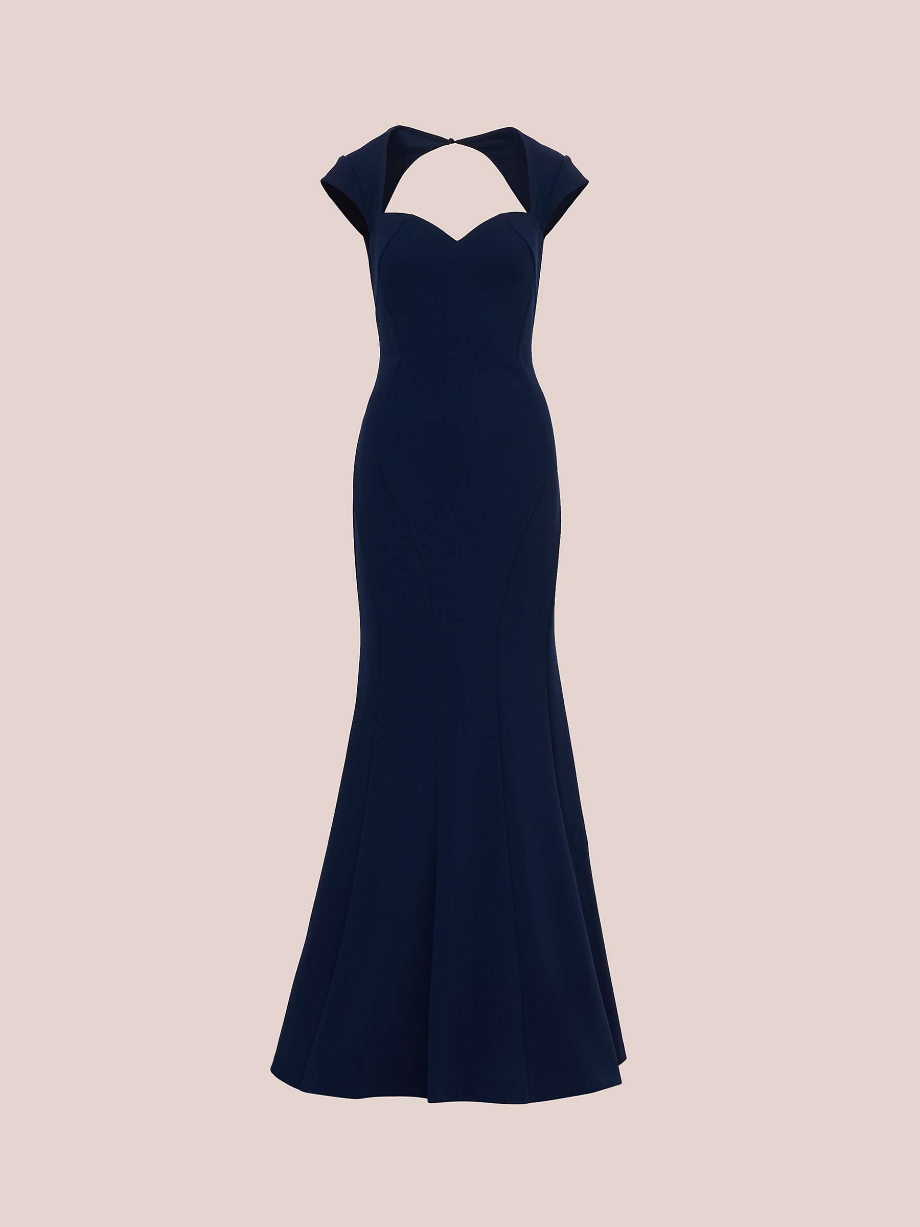Buy Adrianna Papell Aidan Mattox by Adrianna Papell Cap Sleeve Gown, Twilight Online at johnlewis.com