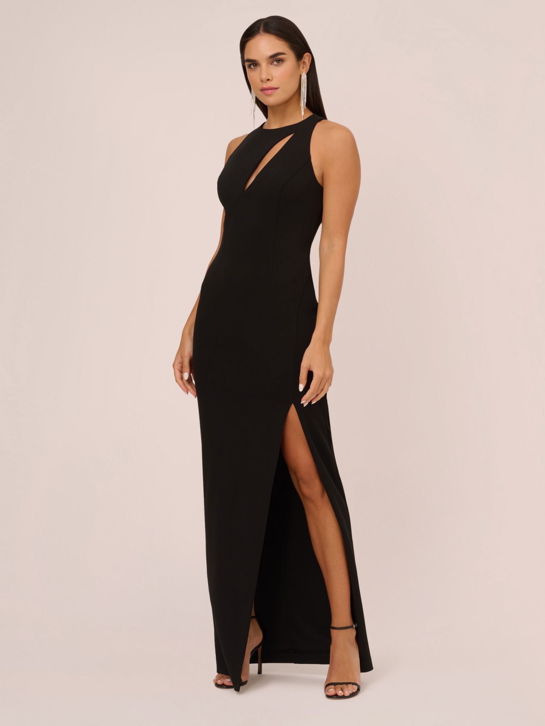 Adrianna Papell Aidan by Adrianna Papell Sleeveless Knit Crepe Gown ...
