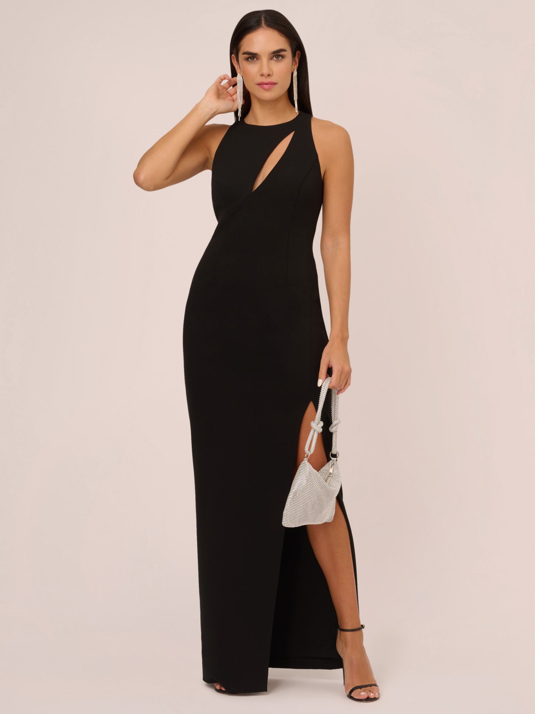 Adrianna Papell Aidan by Adrianna Papell Sleeveless Knit Crepe Gown ...