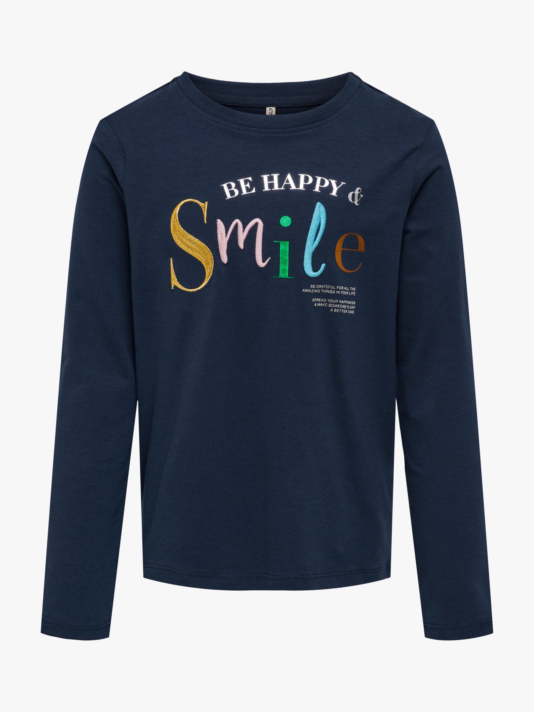 Happy Woman Smiling, Wearing A Grey Long Sleeve T-shirt And