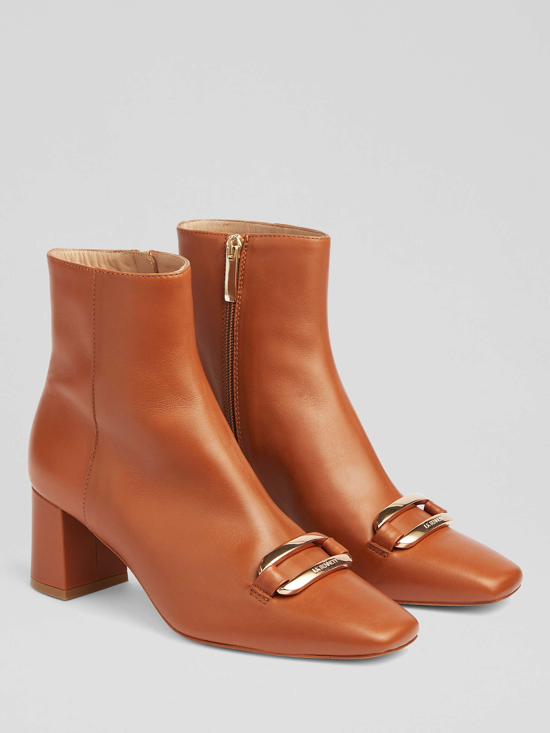 Buy L.K.Bennett Novella Smooth Leather Ankle Boots Online at johnlewis.com