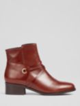 L.K.Bennett Alba Leather Ankle Boots, Tan