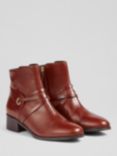 L.K.Bennett Alba Leather Ankle Boots, Tan
