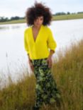 Ro&Zo Floral Midi Skirt, Yellow/Multi, Yellow/Multi