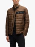 BOSS Darolus Quilted Zip Jacket, Open Green